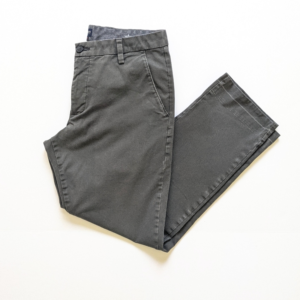 Dockers Charcoal Slim Fit Tapered Chino Pants